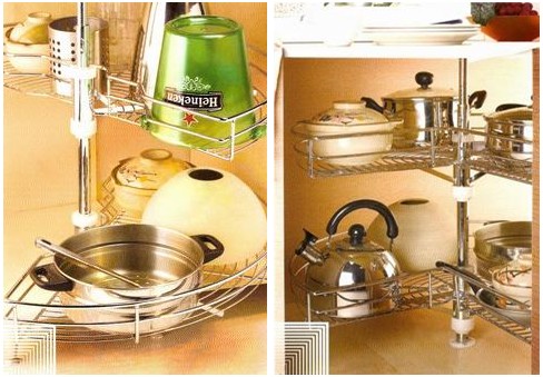 板式爐臺(tái)側(cè)拉(左)、德式多功能四邊籃(右)