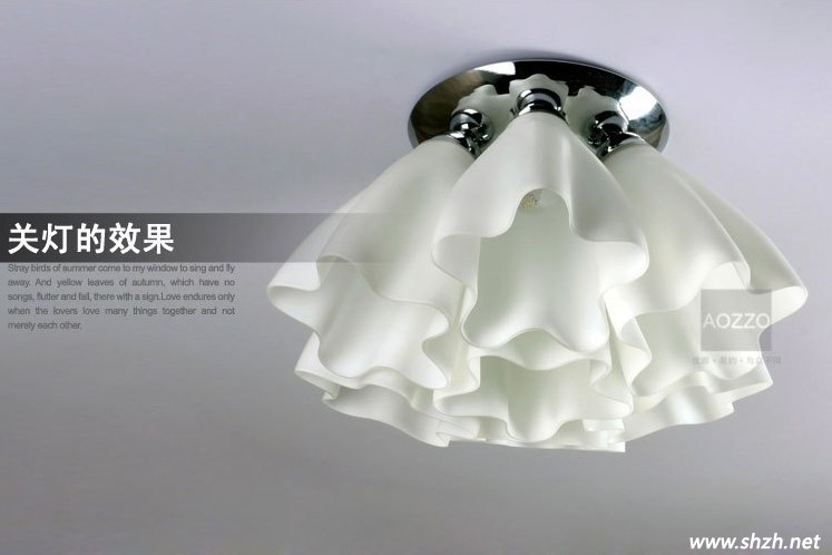 現(xiàn)代時(shí)尚吸頂燈 關(guān)燈效果