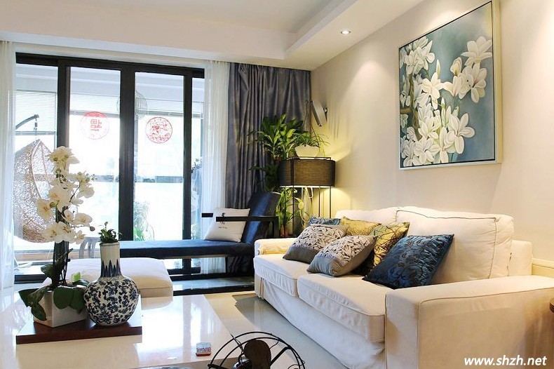 中式混搭美式風格客廳設(shè)計